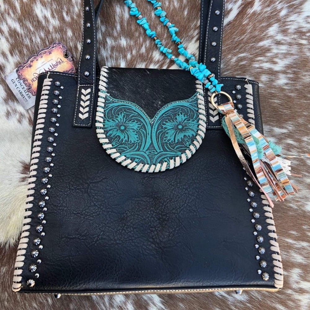 ****SOLD****Montana West double studded strap hobo